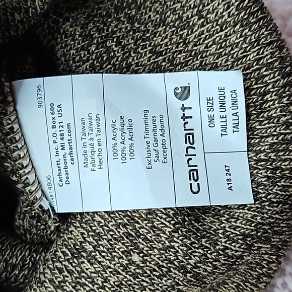 nwot CARHARTT Brown Heather Womens Ladies Beanie Cap Hat - Picture 4 of 4